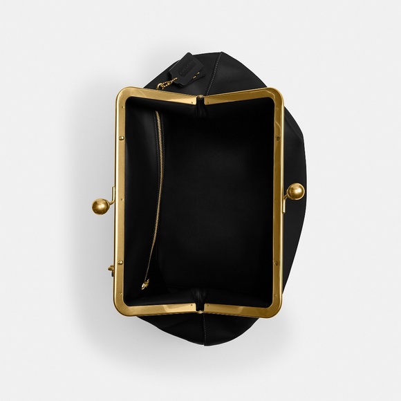 Coach Large Kisslock Frame Bag Designer Crossbody - Picture 3 of 8